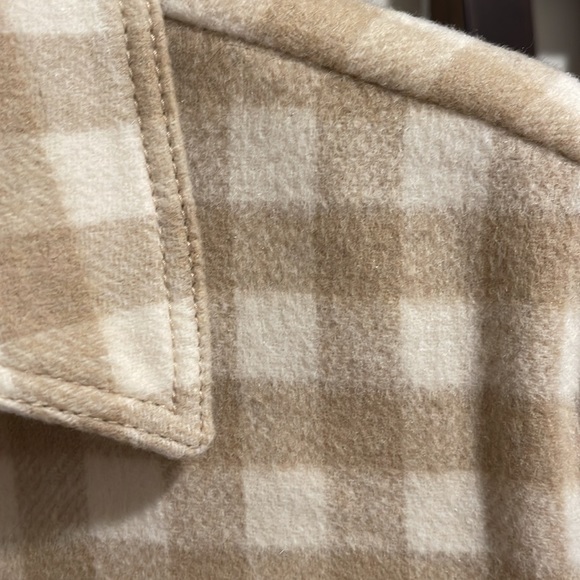 & Other Stories Oversized Plaid Wool Shacket Jacket Size 4 - Picture 6 of 9